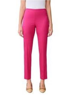 J. McLaughlin Slim Ankle Pants in Hot Pink. Size 14